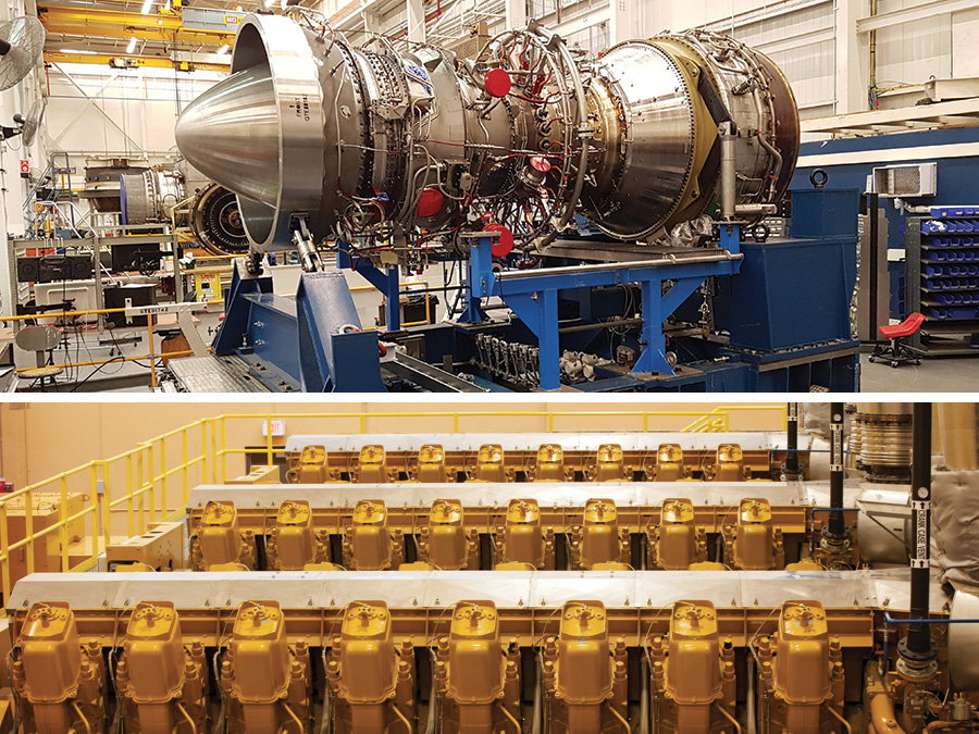 Both reciprocating engines and aeroderivative simple cycles offer the ability to start fast and cycle frequently to support peaks in demand and the inherent intermittancy of renewable generation. 