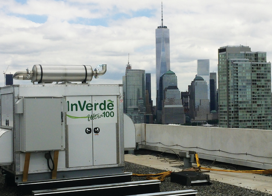 Tecogen InVerde CHP units at the Westin hotel in Jersey City, NJ 